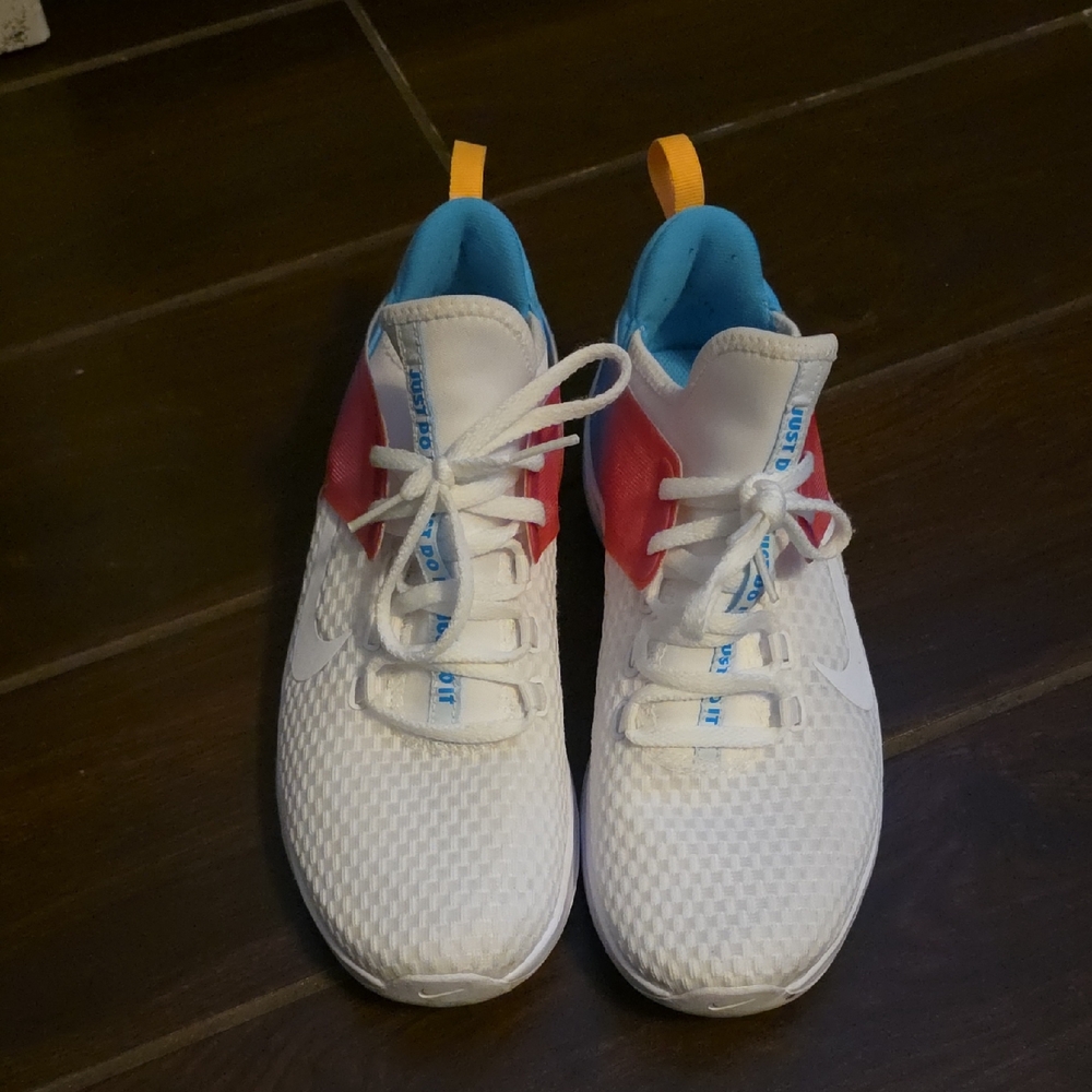 Nike White and Pink Sneakers